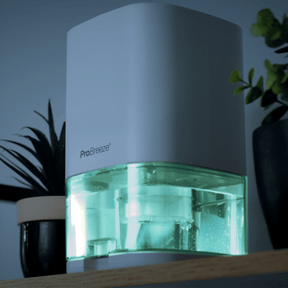 مزيل الرطوبة سعة 1000 مل مع مؤقت لمدة 4 ساعات وإضاءة LED