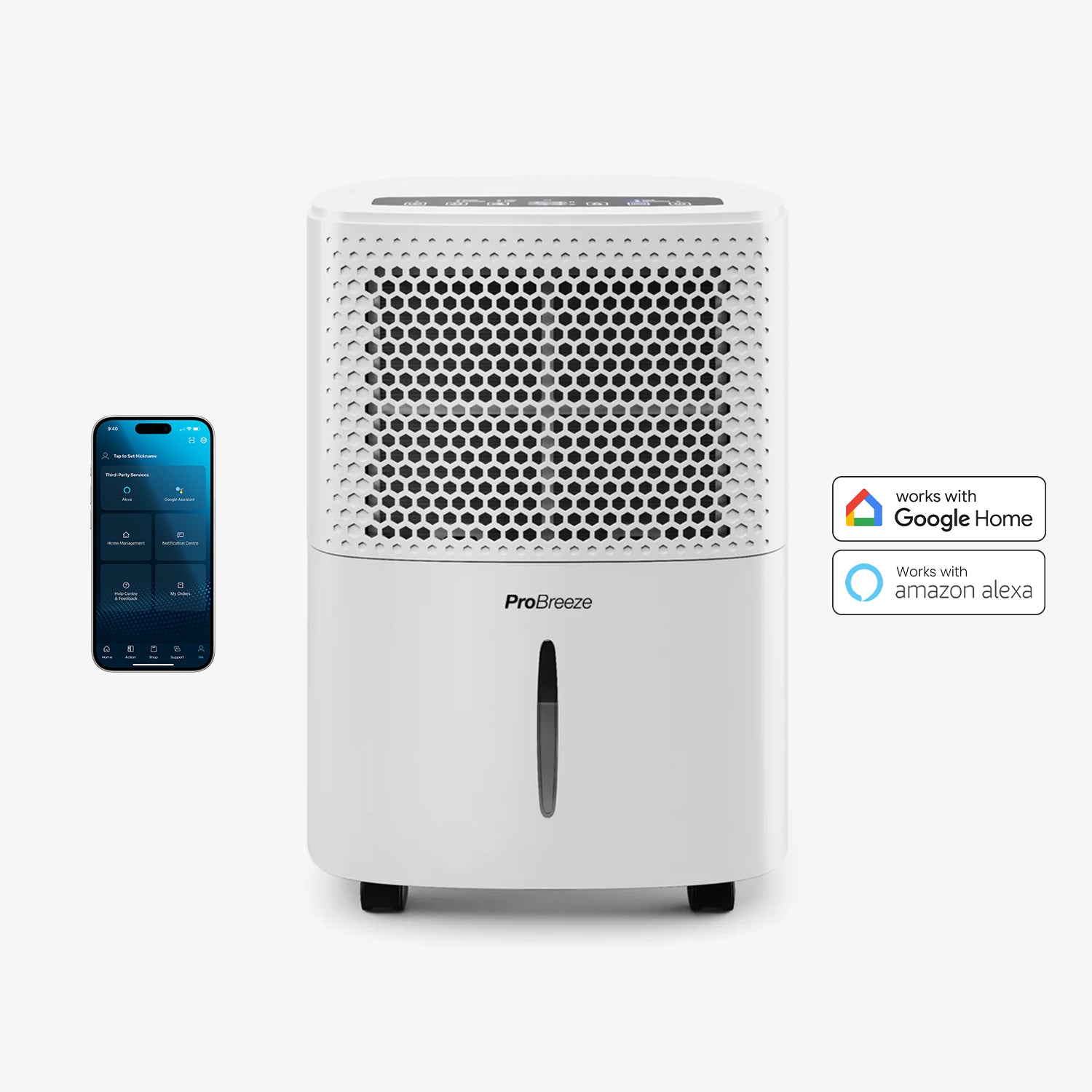 12L Dehumidifier with Built-in Humidistat with Smart App Control